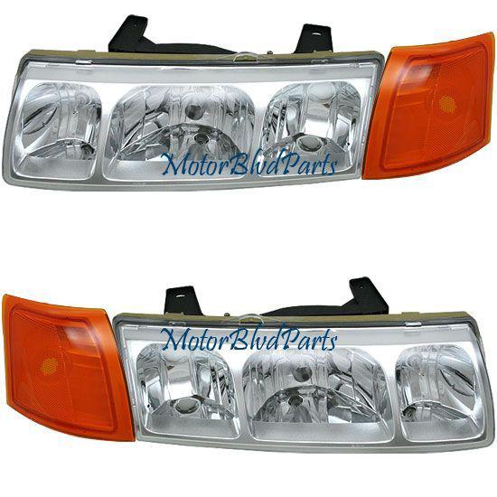 05 saturn vue headlights+side marker/corners left+right