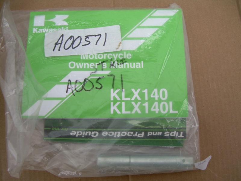 2008 kawasaki klx140 / klx140l motorcycle owners manual w spark plug wrench + 