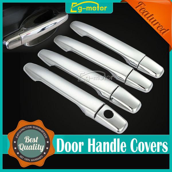 For 2008 09 10 2011 mitsubishi lancer chrome abs door handle covers set trims