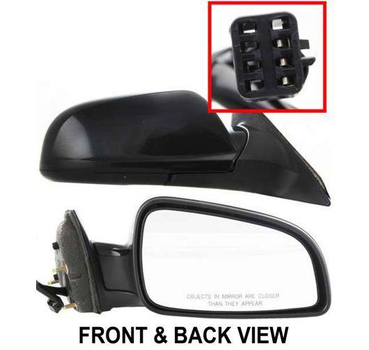 New passengers power side view mirror glass housing chevrolet malibu saturn aura