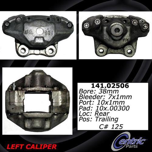 Centric 141.02506 rear brake caliper-premium semi-loaded caliper