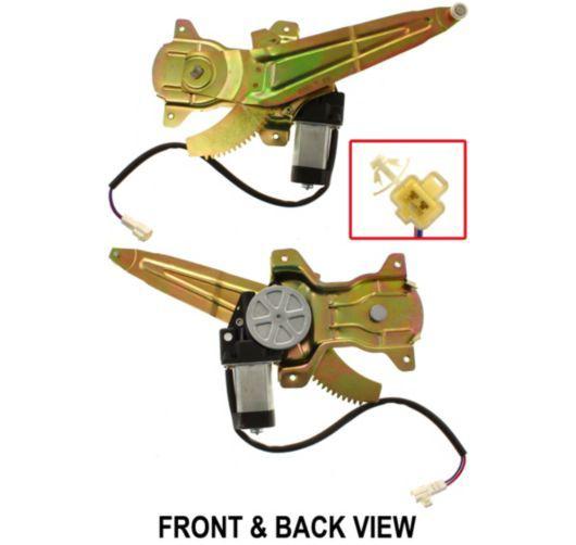 98-02 toyota corolla power window regulator w/motor rear lh left driver side