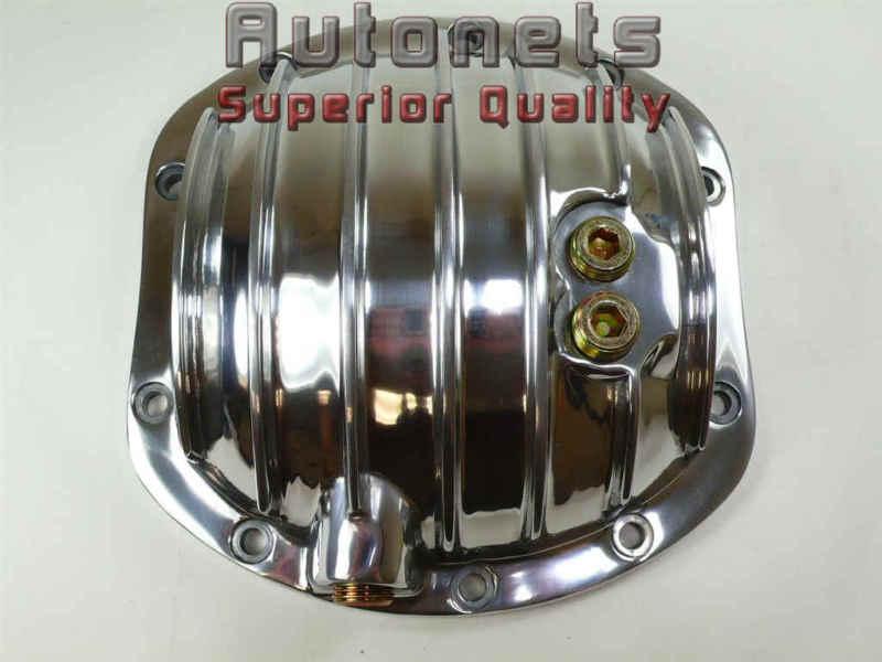 Polished aluminum dana 30 differential cover durango dakota ih scout front