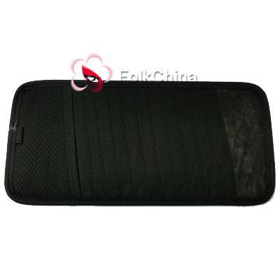 12 disc cd dvd holder sleeve wallet for car sun visor keep tidy-black cdv-12-c