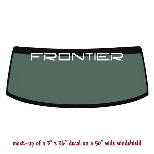 Frontier -  windshield banner decal sticker v2