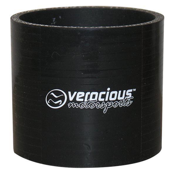 2.5" id x 3" oal verocious 3 ply silicone turbo intercooler hose coupler, black