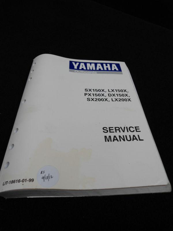 Service manual #lit-18616-01-99 yamaha outboard boat engine maintenance book