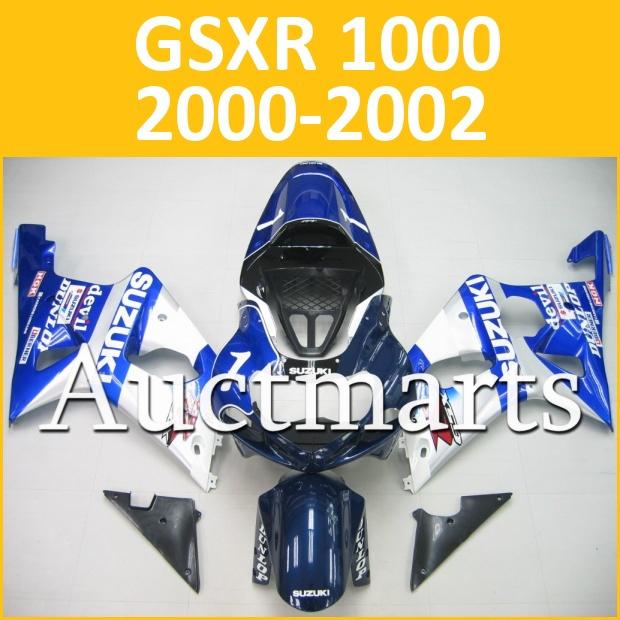 Fit suzuki 00 01 02 gsxr 1000 gsx-r1000 2000 2001 2002 fairing k1 c21 b12