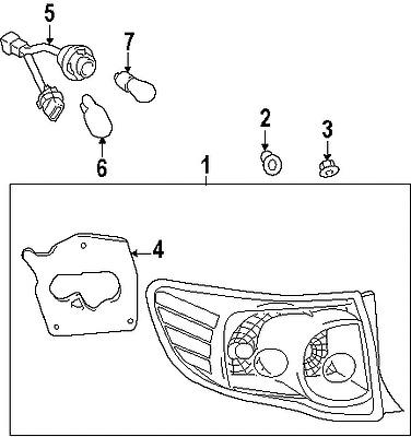 Toyota 8155112a50 genuine oem factory original combo lamp assy