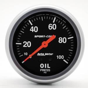 Auto meter 3421 gauge oil pressure 0-100 psi 2 5/8