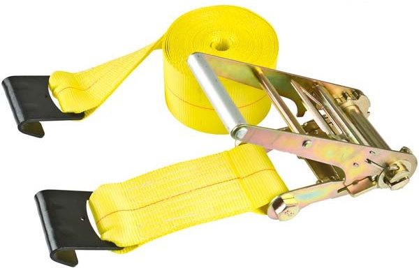 4" x 35' super duty ratchet tie down strap-truck strap (4in-rat-flat-hook)