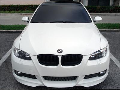 07 08 09 10 bmw e92 e93 328i 335i m3 matte black front kidney grill grille