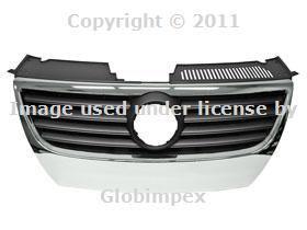 Vw passat (06-10) front grille with mouldings genuine new + 1 year warranty