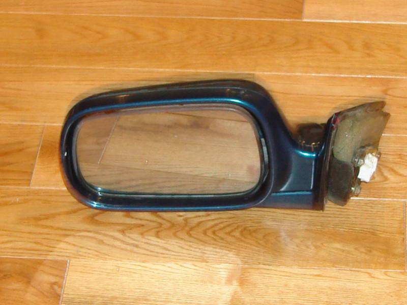 94-97 honda accord drivers side left l lh power mirror green color 