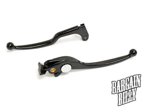 Honda cbr 600rr brake + clutch hand lever black new style set (2003-2006)