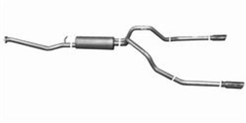 Gibson performance 65543 split rear; dual exhaust kit