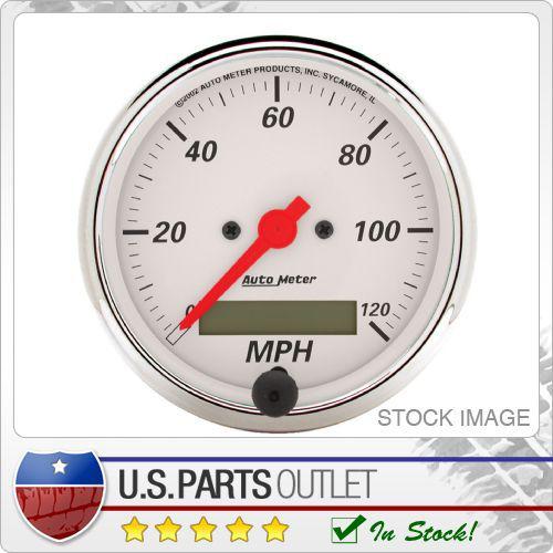 Auto meter 1388 arctic white electric programmable speedometer