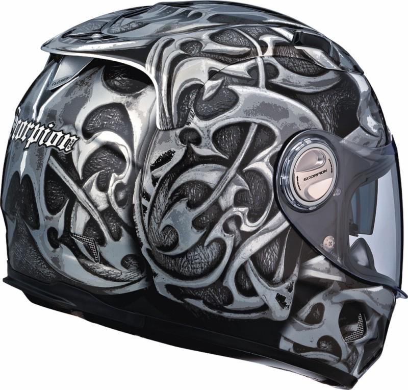 Scorpion exo-1100 kranium street helmet - grey/black - 2xl