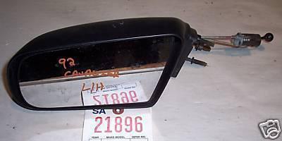 Cavalier/sunbird side view mirror left 1988 1989 1990 1991 1992 1993 1994