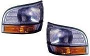 Side marker light lamp lens & housing pair set (driver & passenger side, qty 2)