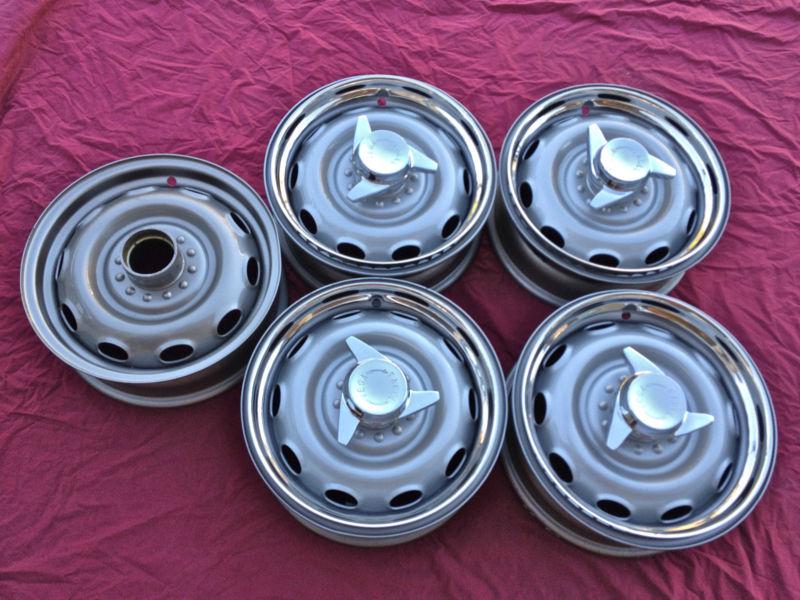 Facel-vega fvs hk500 excellence facel ii wheels spinners center caps trim rings