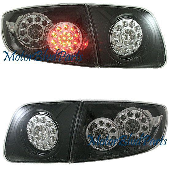 04-09 mazda3 4dr led tail lights rear brake lamps 4pc