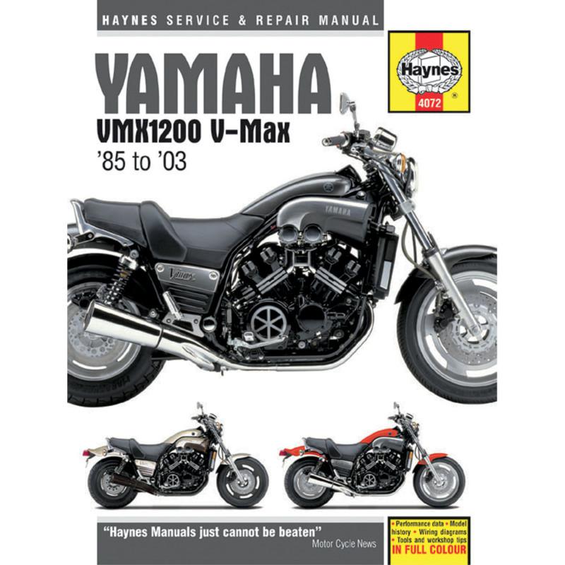 Haynes 4072 repair service manual yamaha vmx1200 v-max 1985-2003