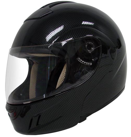 Dot flip up modular motorcycle street helmet carbon ~l