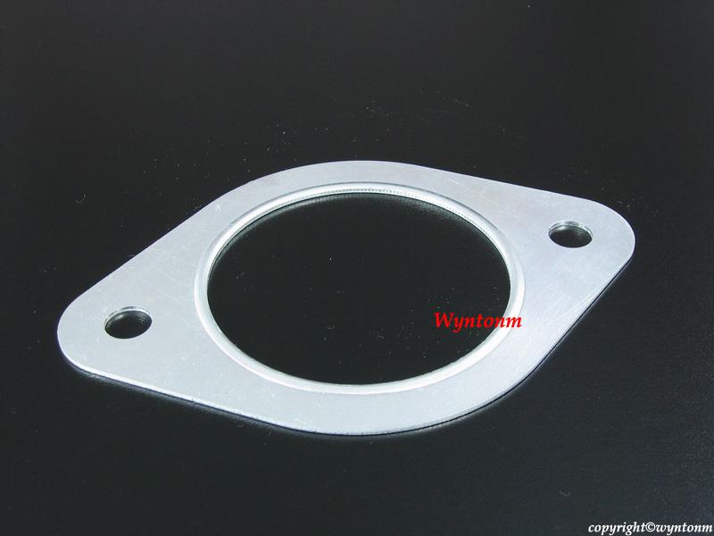 3" center exhaust flange 2 bolts collector aluminum gasket 