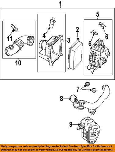 Ford oem 9l8z9f843a air intake-air inlet duct