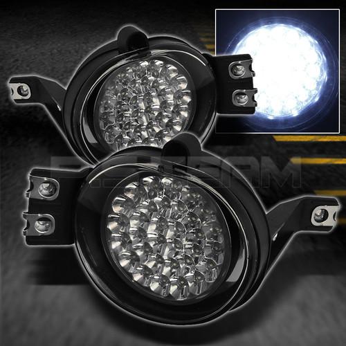 02-08 ram pickup truck hyper white full led fog lights lamps w/switch left+right