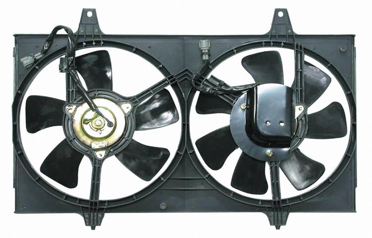 Depo ac condenser radiator cooling fan infiniti i30 nissan maxima 214812l700