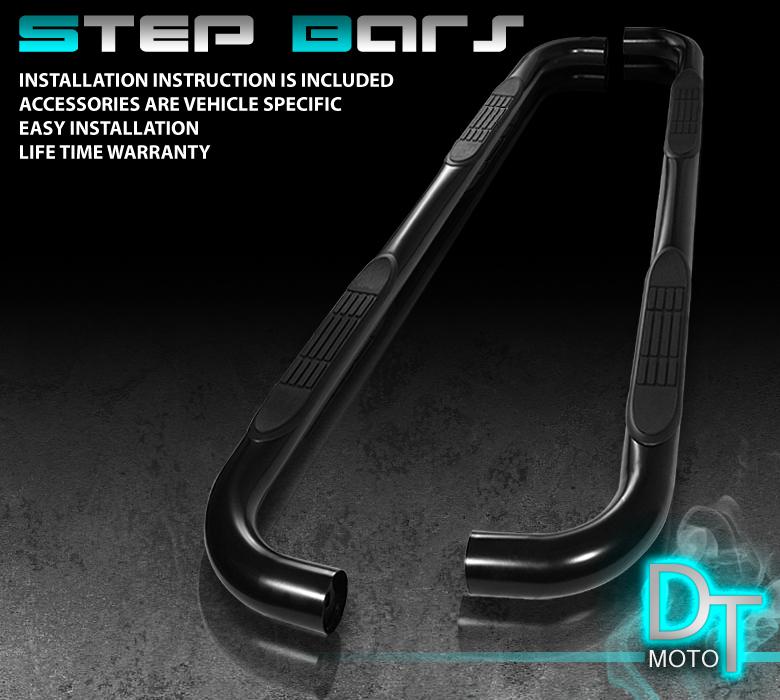 02-05 explorer 4dr 3" round black side step nerf bar running step board