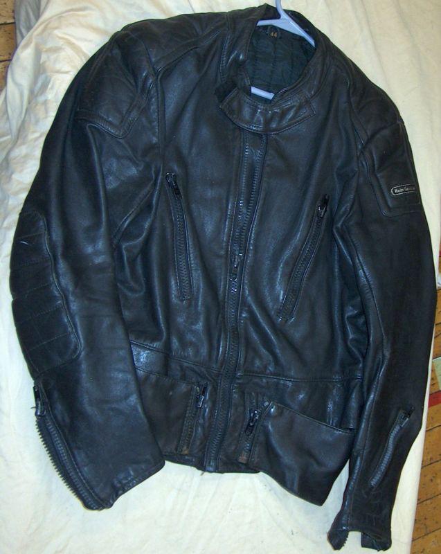 Hein gericke black leather jacket 44 medium excelent used shape lightly worn