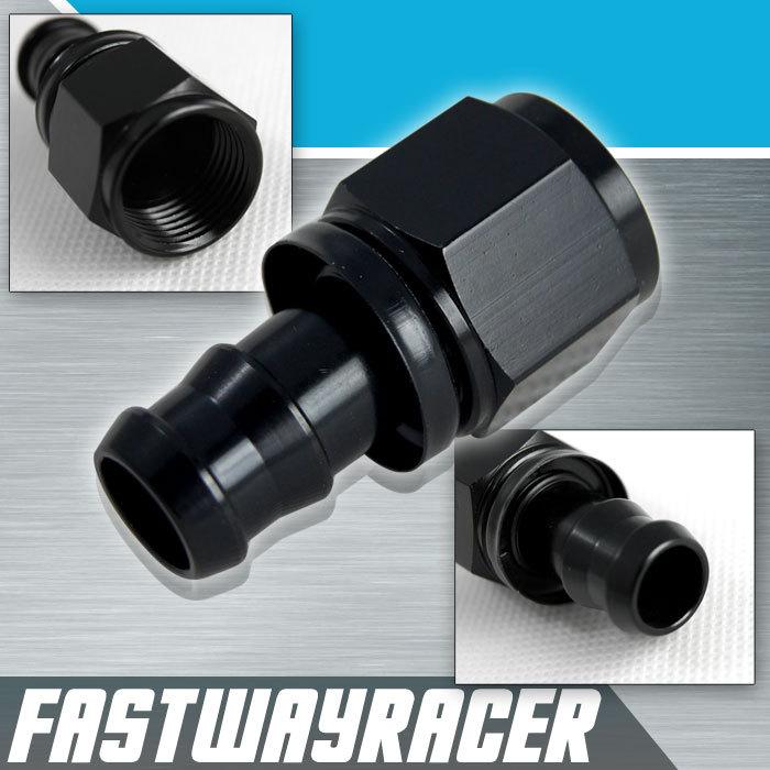 Straight -12 an push on lock fuel oil fluid air line hose end fitting 12an 12-an