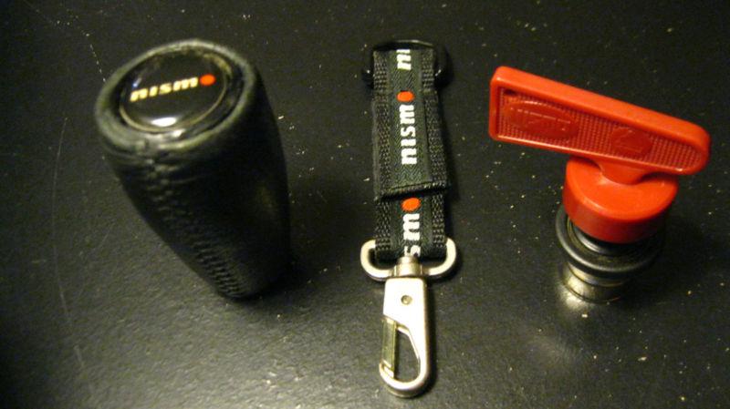 Nismo leather shift knob lighter and keychain