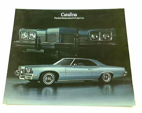 1973 73 pontiac catalina brochure hardtop coupe sedan