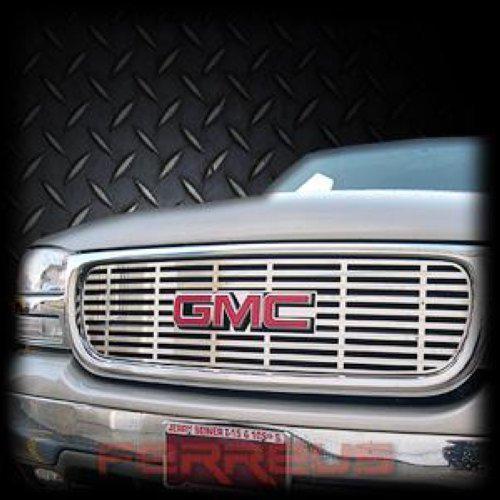 Gmc yukon & xl 00-06 horizontal billet polished stainless truck grill add-on