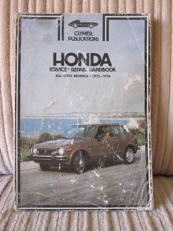  vintage honda civic service, maintenance, & repair manual 1973-1976