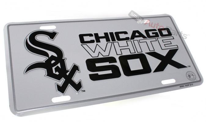 Chicago white sox mlb license plate aluminum stamped metal tag for car truck