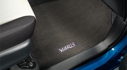 Toyota yaris 2012 2013 12-13 liftback 3d 5d oem factory floor mats black