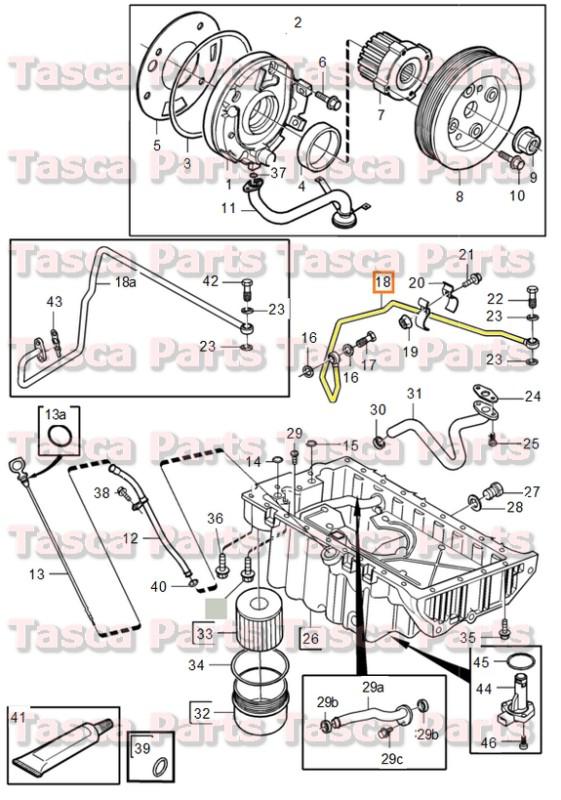 Brand new oem turbo charger oil line 1999-2009 volvo c70 s60 s80 v70 v70xc xc90