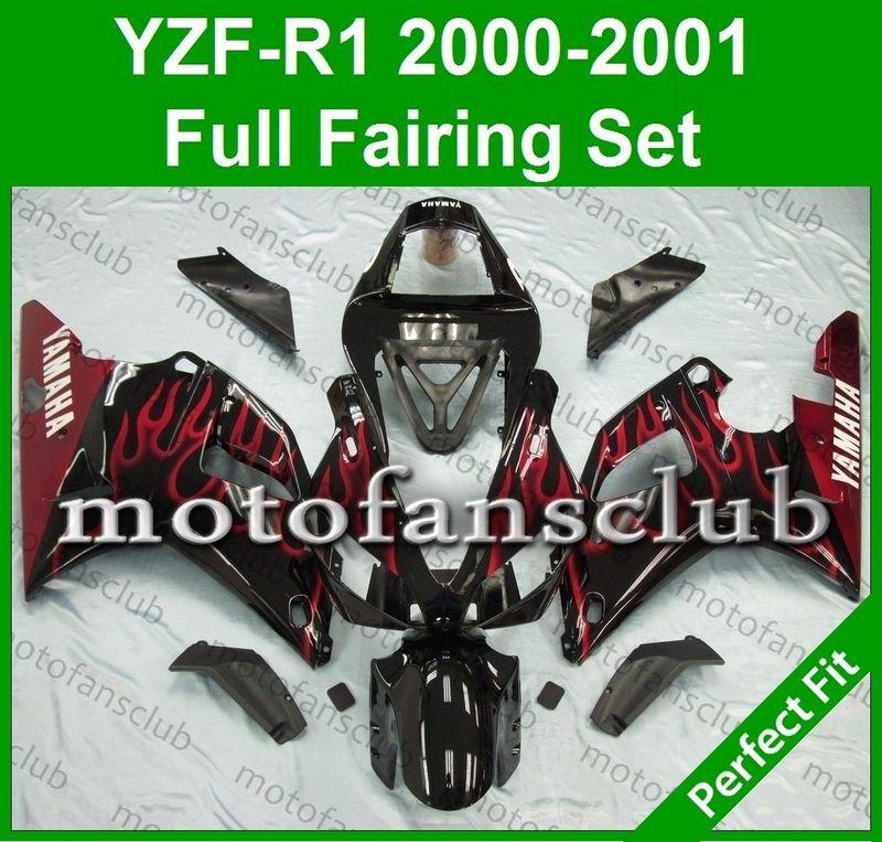 Fit yamaha yzf r1 00 01 yzfr1 2000 2001 1000 fairing bodywork plastics #08 b