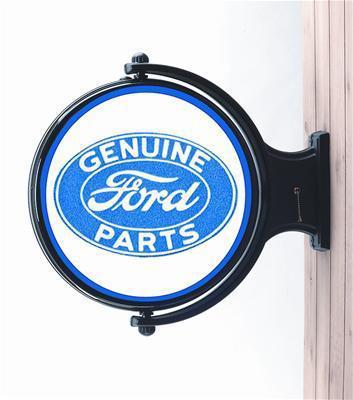 Liberty classics wall light revolving plastic blue genuine ford parts logo ea