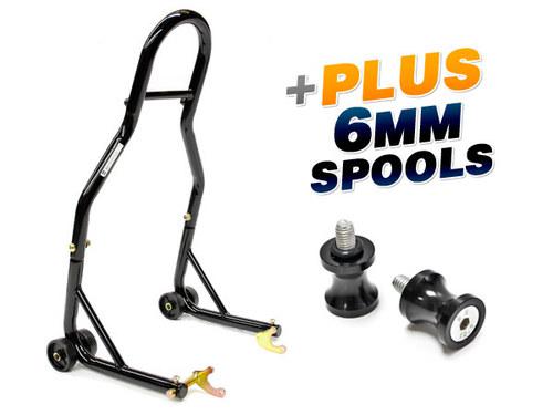 Rear swingarm spools lift stands +6mm spools for yamaha fz8 fzs1000 xv250 virago