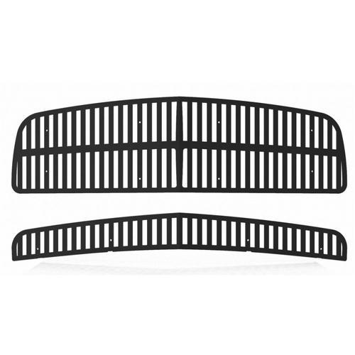 Dodge charger 06-09 black vertical billet front metal grille trim cover insert