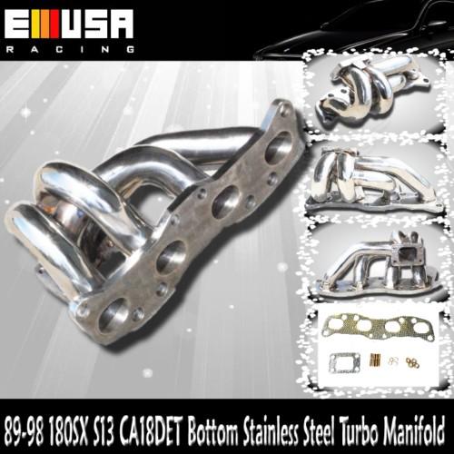  1989-1998 nissan 180sx s13 ca18det bottom stainless turob manifold