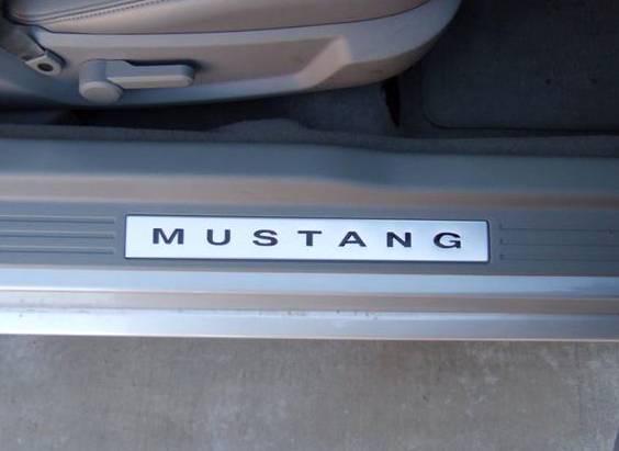 2005-2009 ford mustang kick panel letters inserts scuff plate sill 06 07 08