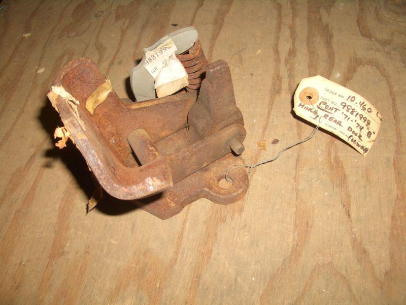 1971,1972,1973,1974 pontiac nos lower rear door hinge bonneville catalina