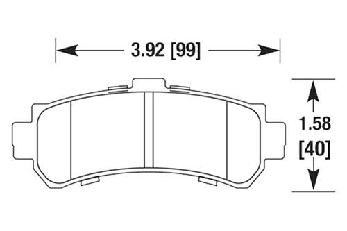 Hawk hb680n.583 - 95-98 nissan 200sx rear brake pads